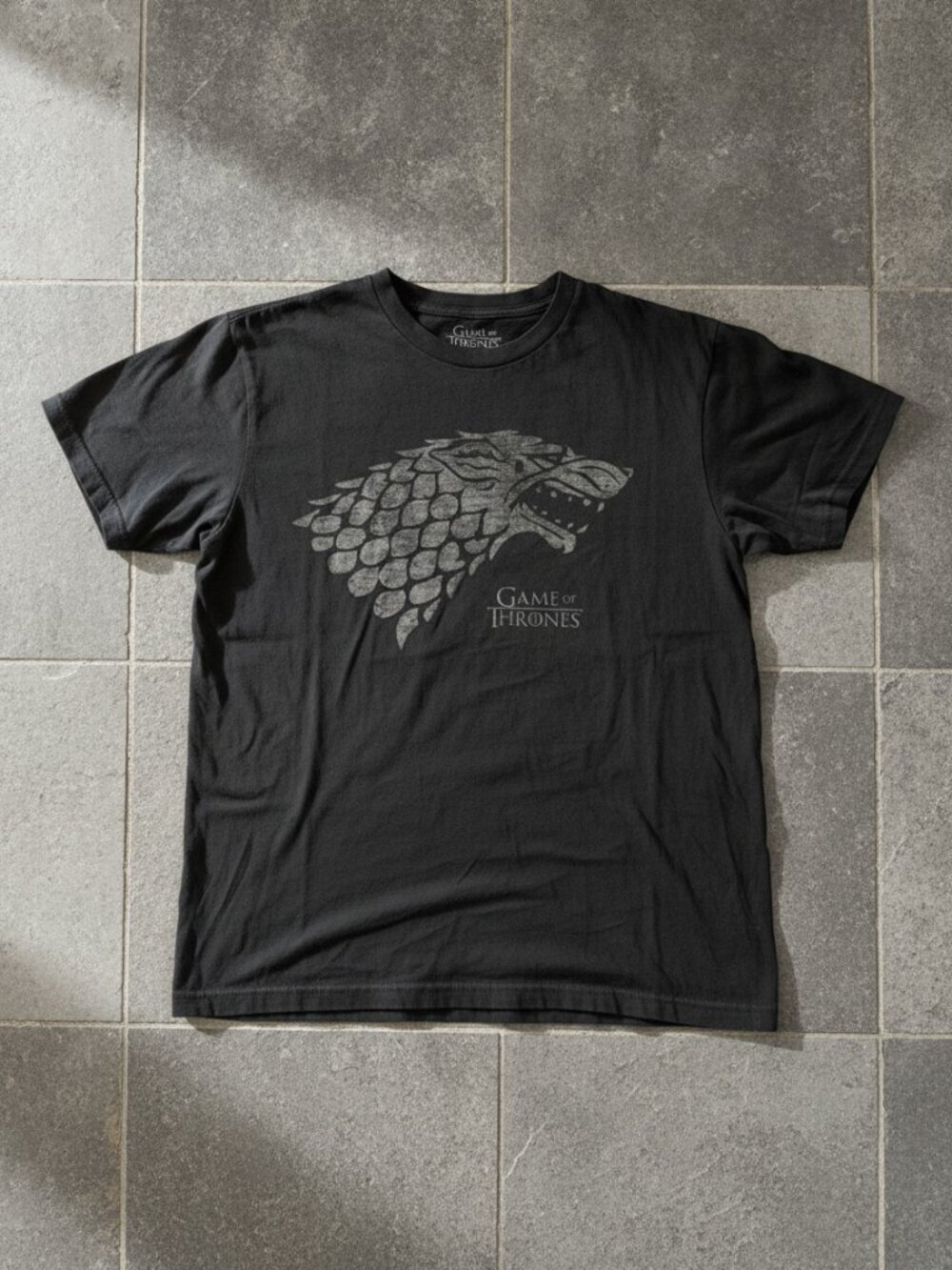 Fantasy Wolf Emblem Graphic T-Shirt, Medieval Wolf Tee, Dark Fantasy Shirt